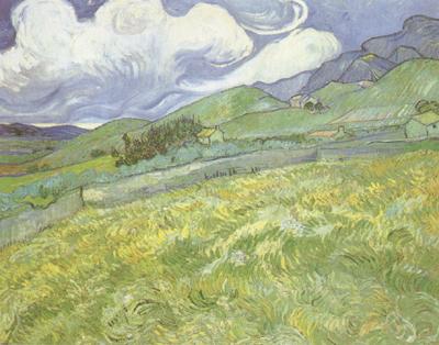 Vincent Van Gogh Mountainous Landscape behind Saint-Paul Hospital (nn04) China oil painting art